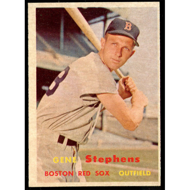1957 Topps Baseball #217 Gene Stephens NMMT oc c01568