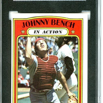 1972 Topps #434 Johnny (Action) Bench 7 card progressive proof. 38a