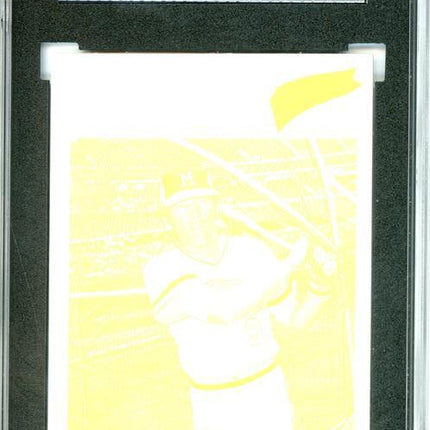 1977 Topps #307 Gary Sutherland 9 card progressive proof. 7a