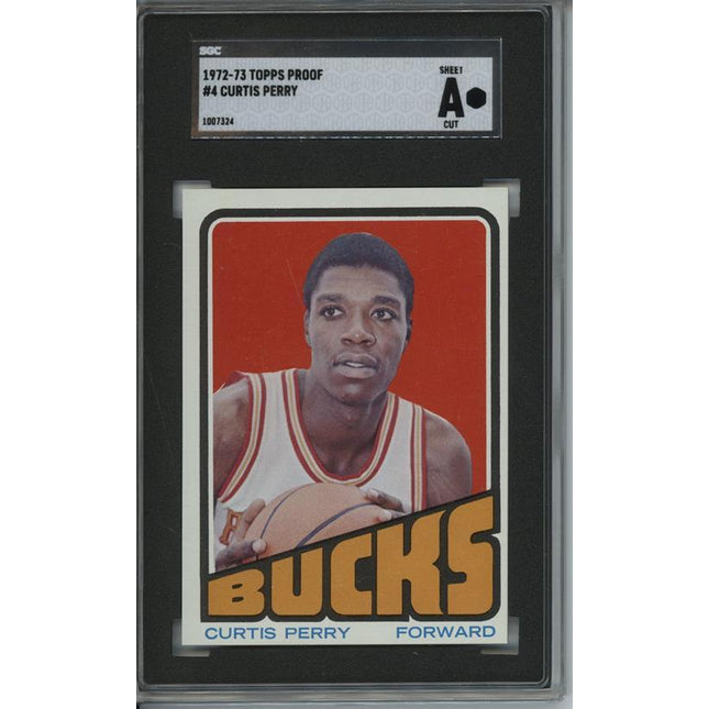 1972 Topps #4 Curtis Perry 9 card progressive proof. 64a