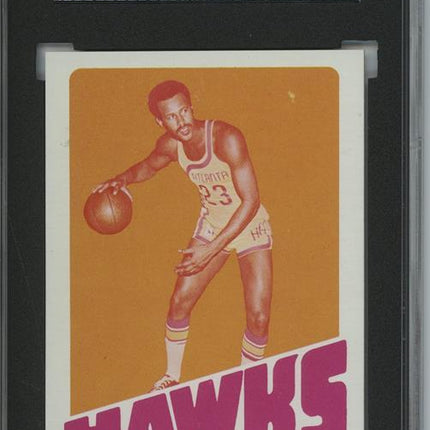 1972 Topps #130 Lou Hudson 9 card progressive proof. 6a