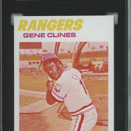 1977 Topps #237 Gene Clines 9 card progressive proof. 45a
