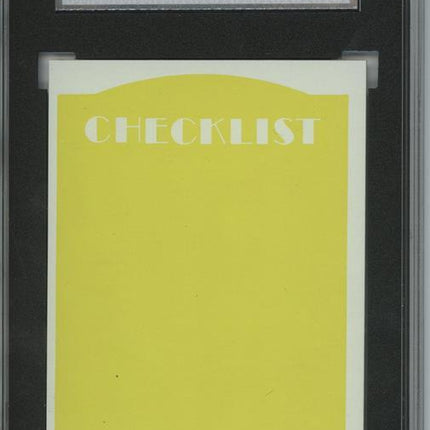1972 Topps #478  Checklist 6 card progressive proof. 54a
