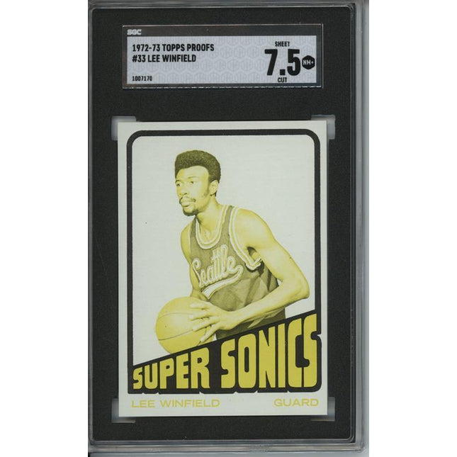 1972 Topps #33 Lee Winfield 9 card progressive proof. 7a