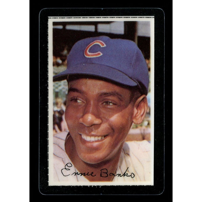 1971 Dell Baseball Stamp Ernie Banks MINT Laminated c03217
