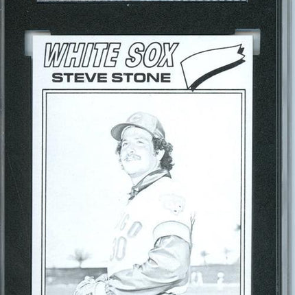 1977 Topps #17 Steve Stone 9 card progressive proof. image variation 24a