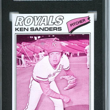 1977 Topps #171 Ken Sanders 9 card progressive proof. 34a