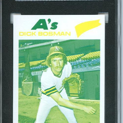 1977 Topps #101 Dick Bosman 9 card progressive proof. 36a