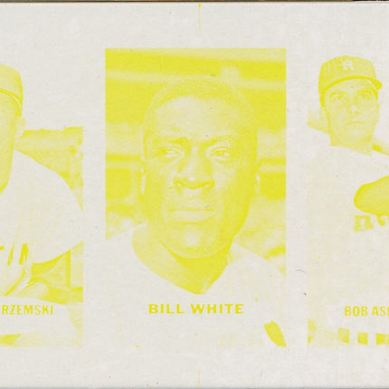 1967 Bazooka Panel #21-24 Acetate Proof Set of 4. Yastrzemski, White, Aspromonte