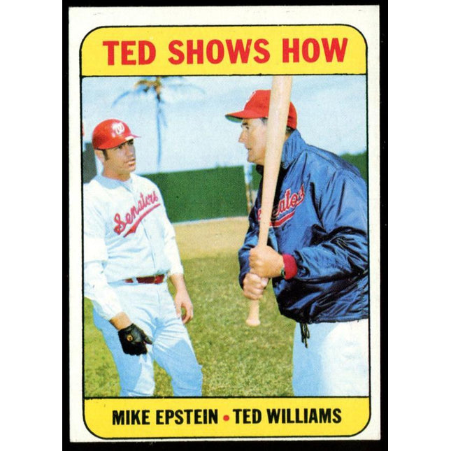 1969 Topps Baseball #539 Ted Shows How Ted Williams NM++ C02214