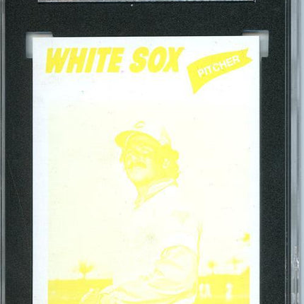 1977 Topps #17 Steve Stone 9 card progressive proof. image variation 24a