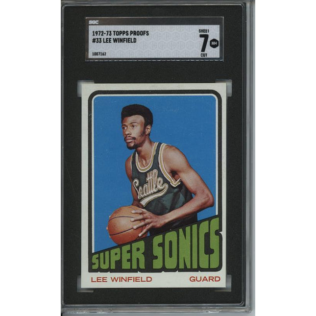 1972 Topps #33 Lee Winfield 9 card progressive proof. 7a