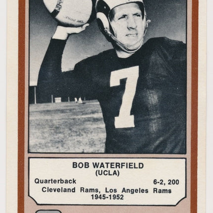 1975 Fleer Football Immortals Bob Waterfield NM wax back c03837