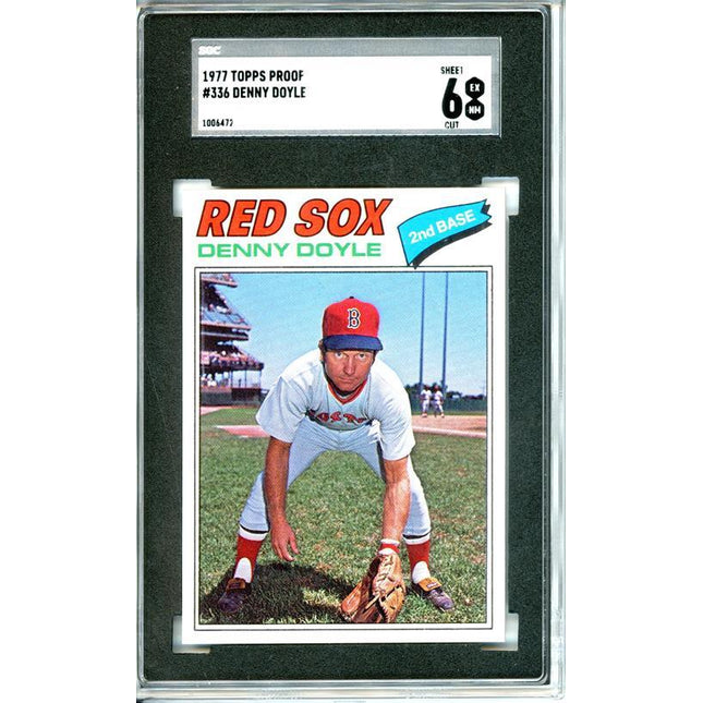 1977 Topps #336 Denny Doyle 9 card progressive proof. 19a