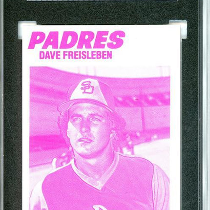 1977 Topps #407 Dave Freiselben 9 card progressive proof. 9a