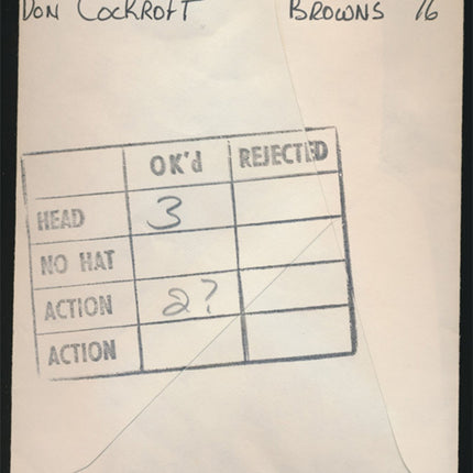 1976 Don Cockroft Topps Original Transparencies (4) Browns w/envelope tp00007