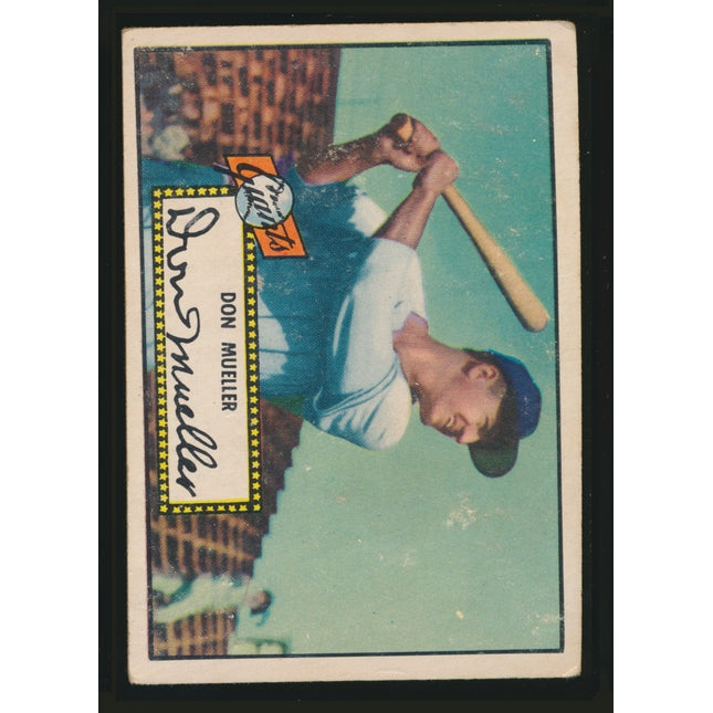 1952 Topps Baseball #52 Don Mueller Black Back (Vg) c05138