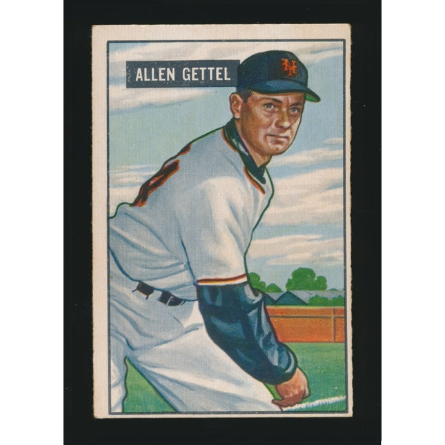 1951 Bowman Baseball #304 Allen Gettel (Ex) c05210
