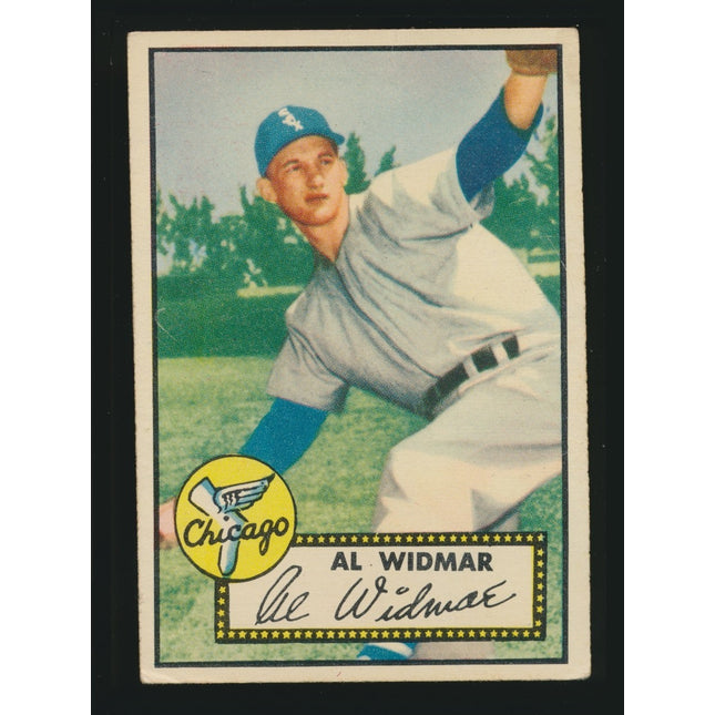 1952 Topps Baseball #133 Al Widmar (Vg) light stain c05123