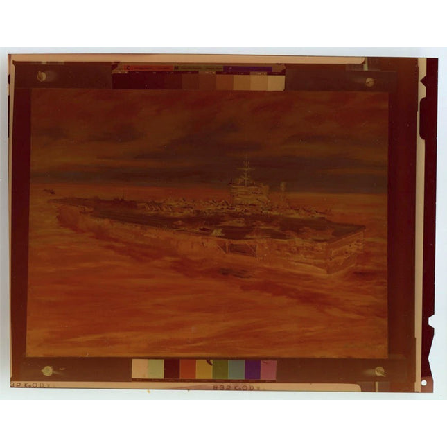 1991 Topps Desert Storm #61 USS Oullet Frigate Original Negative t0022