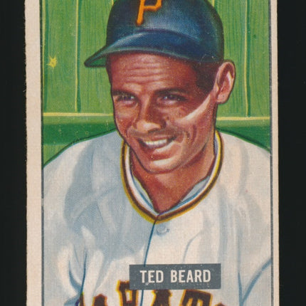 1951 Bowman Baseball #308 Ted Beard (Ex) c05212