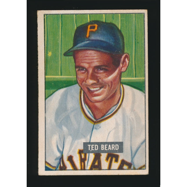1951 Bowman Baseball #308 Ted Beard (Ex) c05212