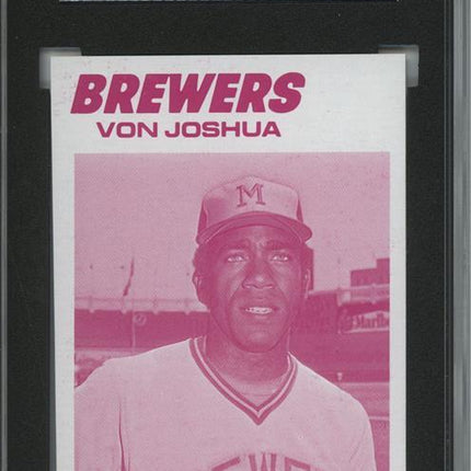 1977 Topps #651 Von Joshua 9 card progressive proof. 58a