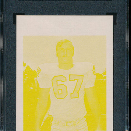 1973 Topps FB 8 Card Progressive Proof #367 Bob Kuechenberg 73TFB10