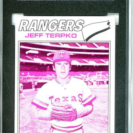 1977 Topps #137 Jeff Terpko 9 card progressive proof. 12a