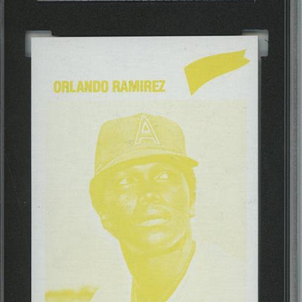 1977 Topps #131 Orlando Ramirez 9 card progressive proof. 61a
