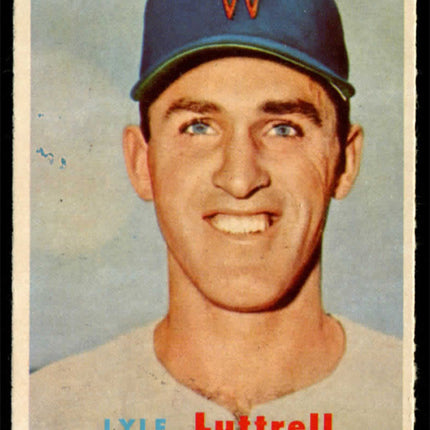 1957 Topps Baseball #386 Lyle Luttrell NM++ c01659