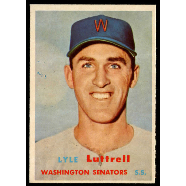 1957 Topps Baseball #386 Lyle Luttrell NM++ c01659