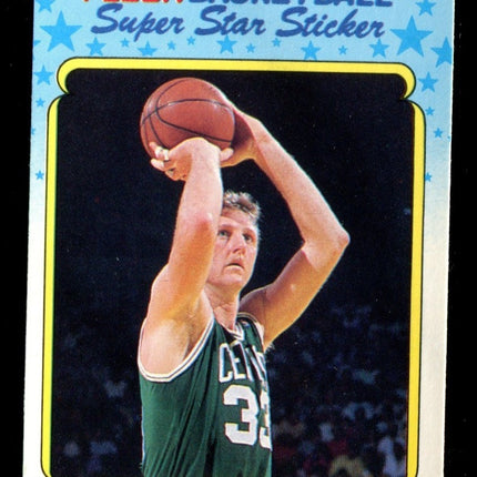 1989 Fleer Basketball Stickers #2 Larry Bird NMMT c03103