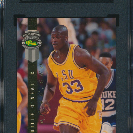 1992 Classic 4 Sport Basketball #8 Shaquille O'Neal limited Print SGC 9 p03457
