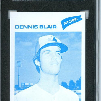 1977 Topps #593 Dennis Blair 9 card progressive proof. 35a