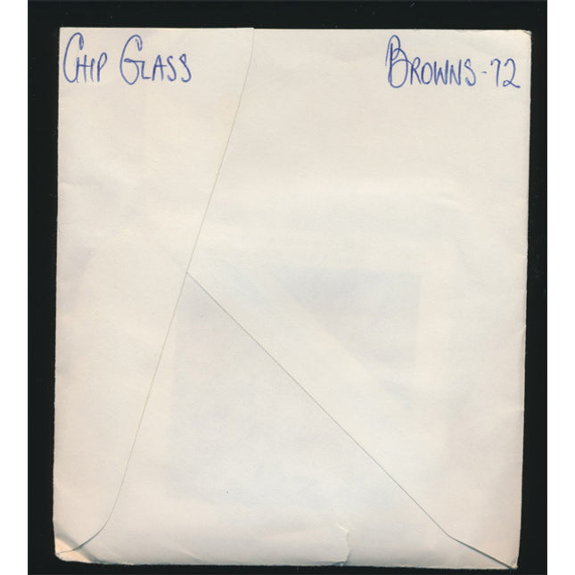 1972 Chip Glass Topps Original Transparencies (2) Browns w/envelope tp00020