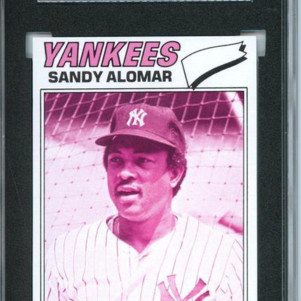 1977 Topps #54 Sandy Alomar 9 card progressive proof. 28a