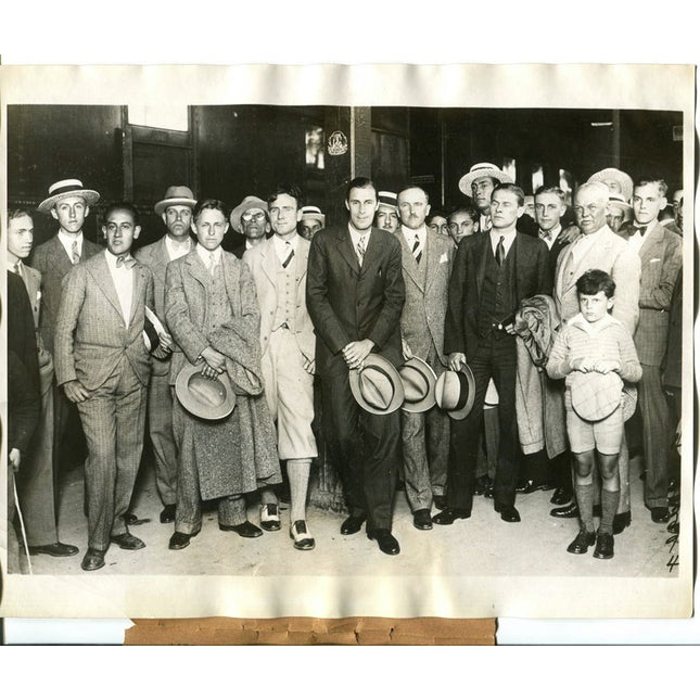 4_3_1928 Bill tilden and Davis Cup Team Type 1 Original Photo a_208