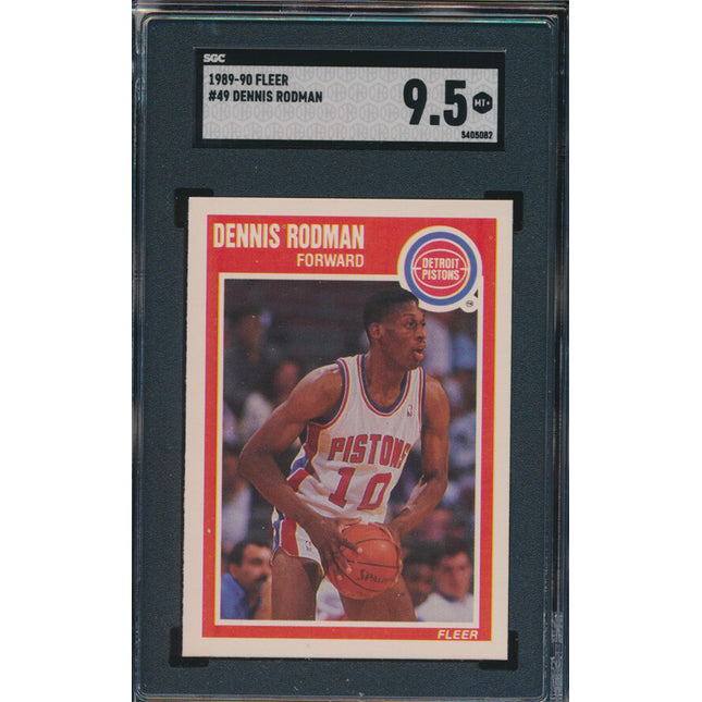 1989 Fleer Basketball #49 Dennis Rodman SGC 9.5 p03468