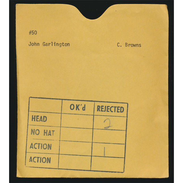 1970's John Garlington Topps Original Transparency (1) Browns w/envelope tp00038