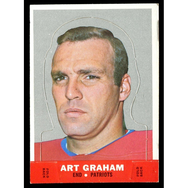 1968 Topps Football Stand Up Art Graham Exmt+ c03037