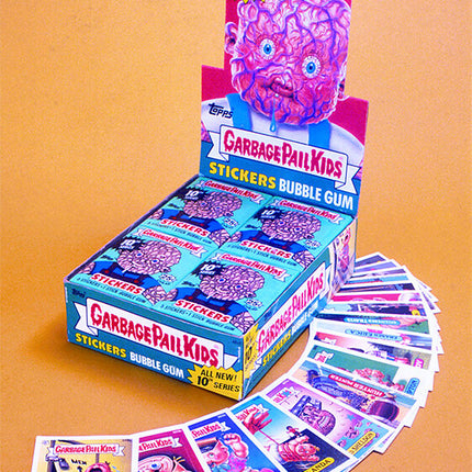 Original 1986 Topps Garbage Pail Kids 10th Series Wax Box Display Slide TP00109