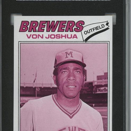 1977 Topps #651 Von Joshua 9 card progressive proof. 58a