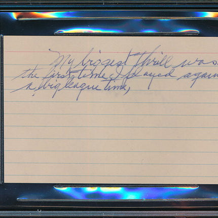 Baseball Judy Johnson & James Bell Auto Index Card Beckett Authentic p03281