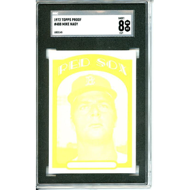 1972 Topps #488 Mike Nagy 7 card progressive proof. 36a