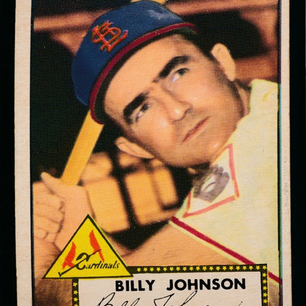 1952 Topps Baseball #83 Billy Johnson Ex c04287