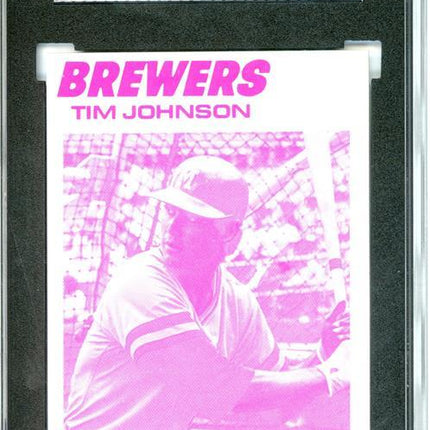 1977 Topps #406 Tim Johnson 9 card progressive proof. 22a