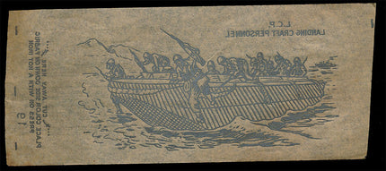 1940's Vintage Paper Iron On U.S. L.C.P. Landing Craft Pers. Unused EX c06096