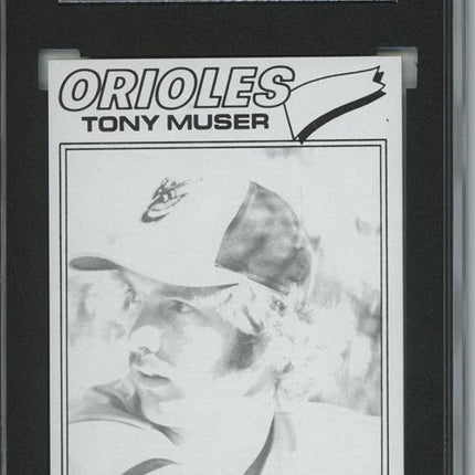 1977 Topps #251 Tony Muser 9 card progressive proof. 59a