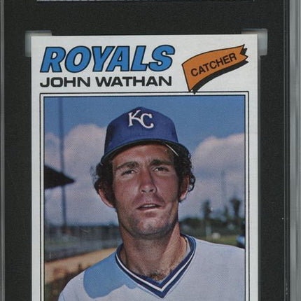 1977 Topps #218 John Wathan 9 card progressive proof. 60a